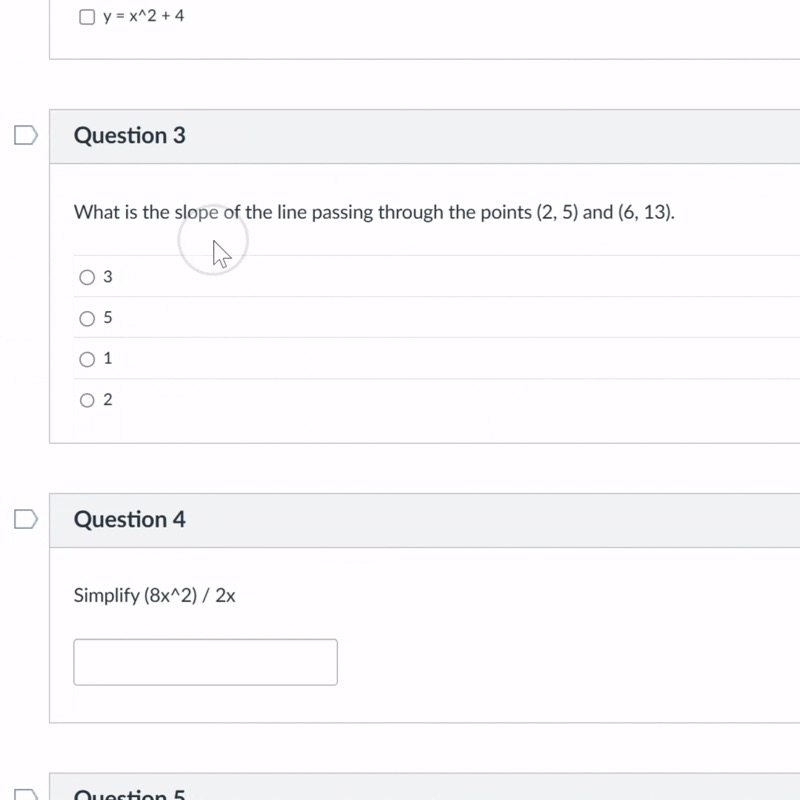 Double-click the question